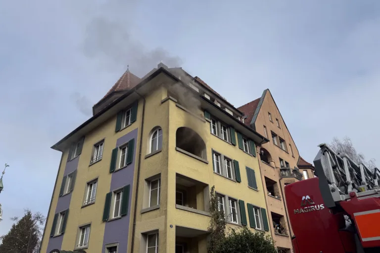 St. Gallen – Pfanne gerät in Brand