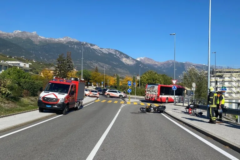 Unfall in Siders VS - Zwei verletzte Personen