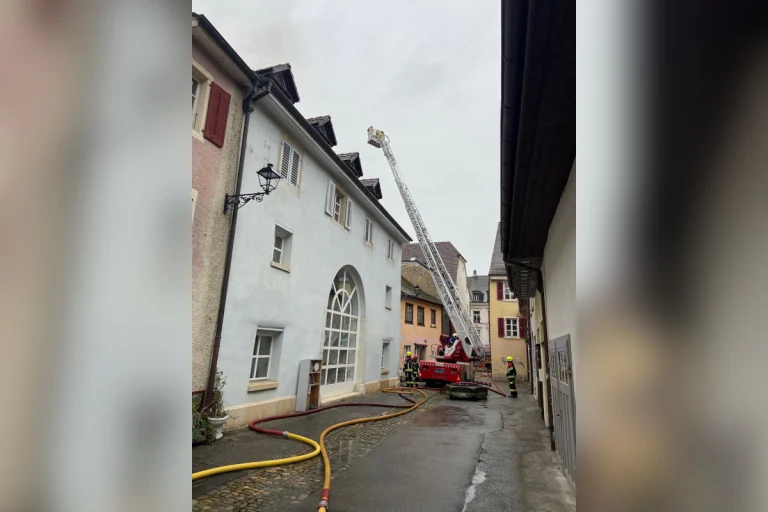 Delémont JU – Brand in der Altstadt 