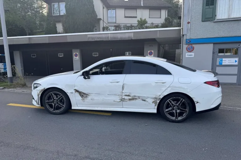 St.Gallen - Seitliche Streifkollision