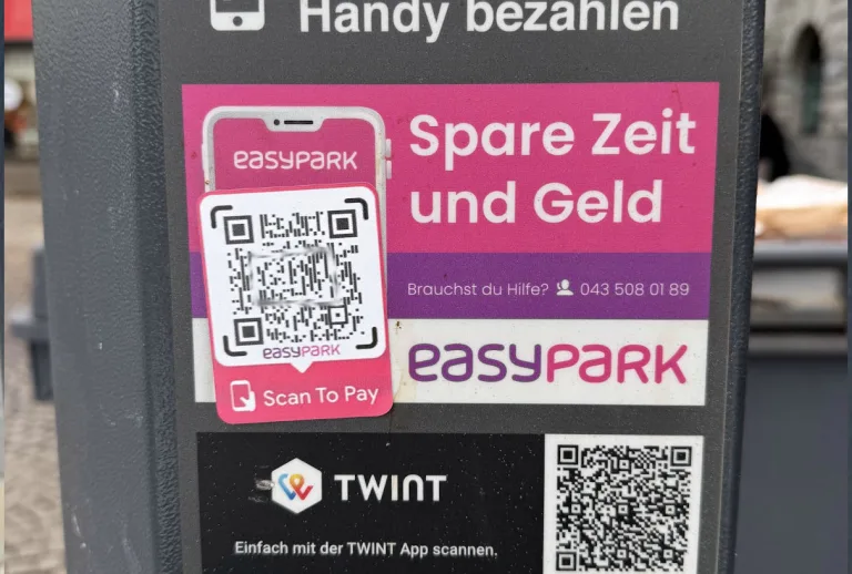 Kanton Uri – Falsche QR-Codes an zahlreichen Parkuhren