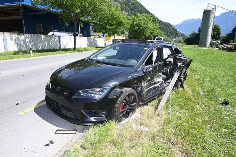 Auffahrunfall in Sargans SG - Eine Person verletzt
