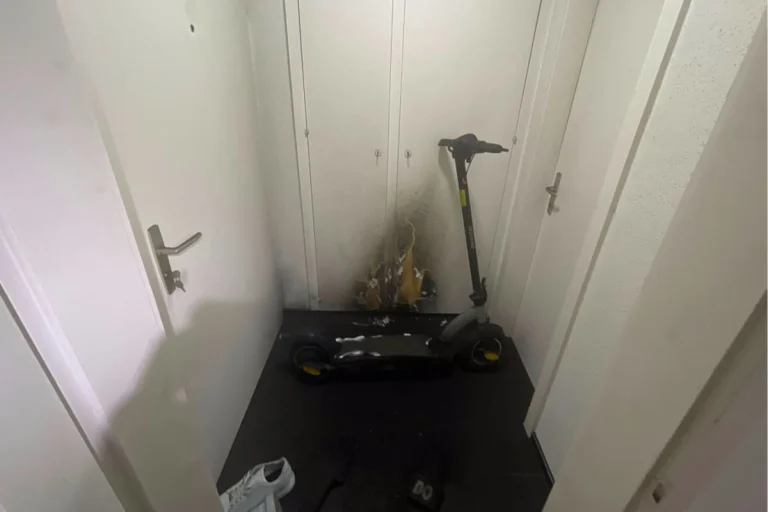 Stadt St. Gallen – Akku eines E-Scooters entzündet sich