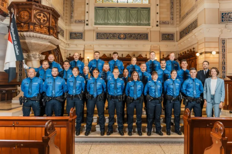 St.Gallen – Neue Polizeiangehörige ins Korps aufgenommen