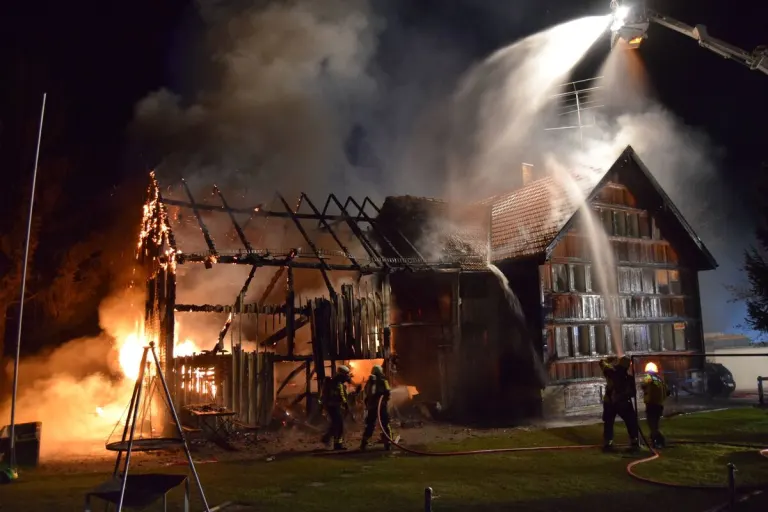 Heiden AR - Mehrere Hunderttausend Franken Sachschaden nach Brand
