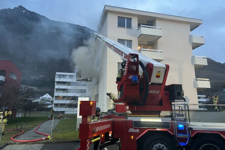 Vaduz FL – Kartons und Elektrogeräte in Brand geraten