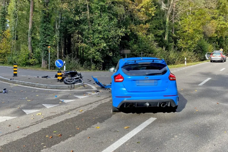 Engwang TG - Motorradfahrer bei Kollision schwer verletzt