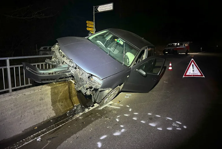 St.Gallen – Auf Brücke verunfallt