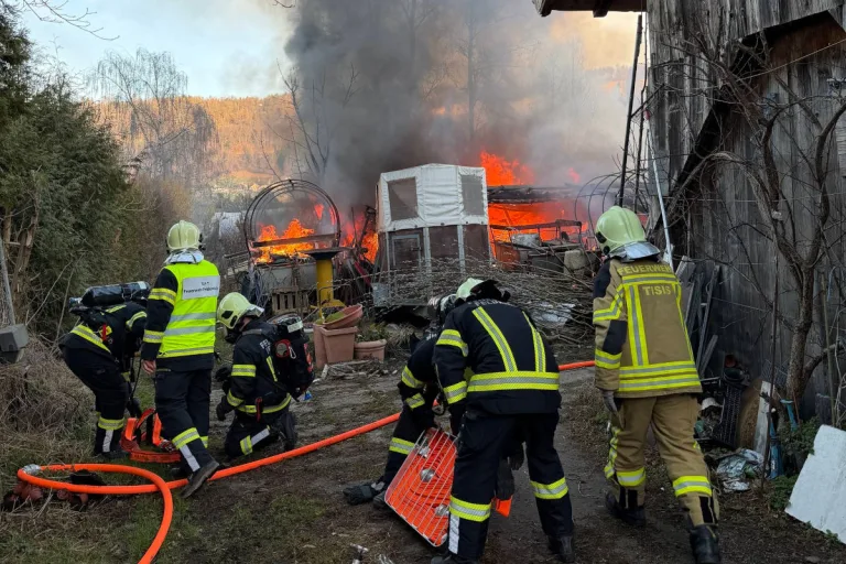 Feldkirch – Schopf in Brand geraten
