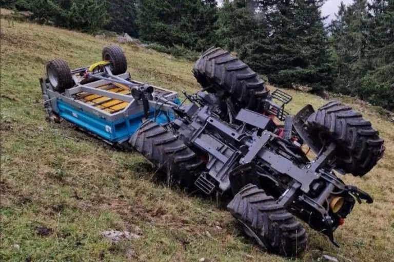Unken S – Traktor stürzt Almwiese hinab