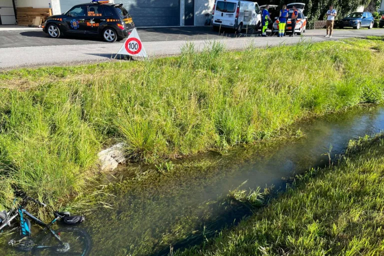  Montlingen SG - E-Bike-Fahrer tot im Wasser  aufgefunden