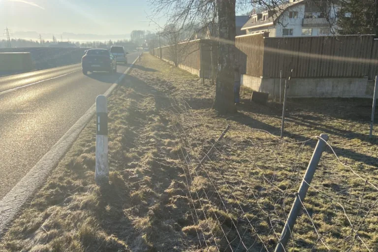 Waltenschwil AG - Zaun beschädigt und geflüchtet