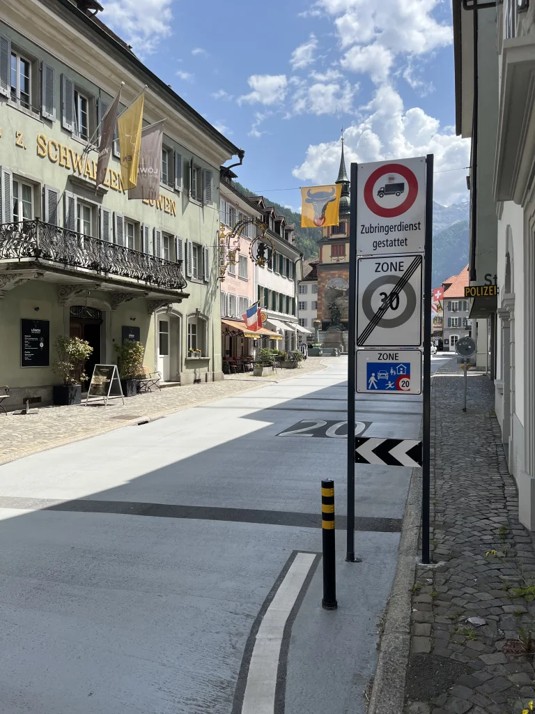 Altdorf UR – Tempokontrollen in Begegnungszone