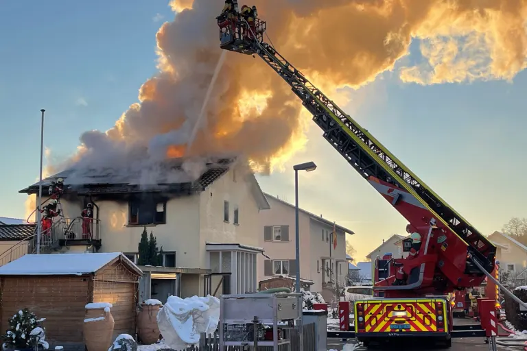 Frauenfeld TG - Ein Verletzter bei Brand