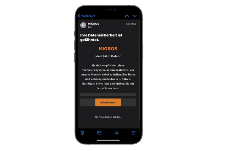 Betrüger verschicken Mails im Namen von Migros