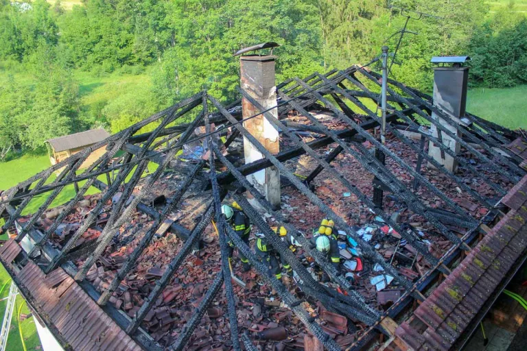 Großbrand in Piberschlag - 180 Feuerwehrleute im Einsatz!