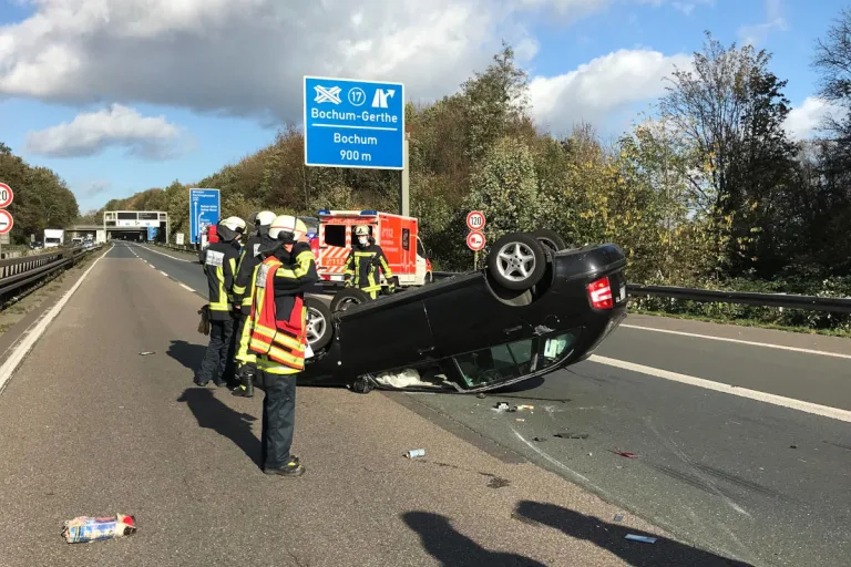 A43 Bochum – Verkehrsunfall auf der Autobahn in Bochum-Laer