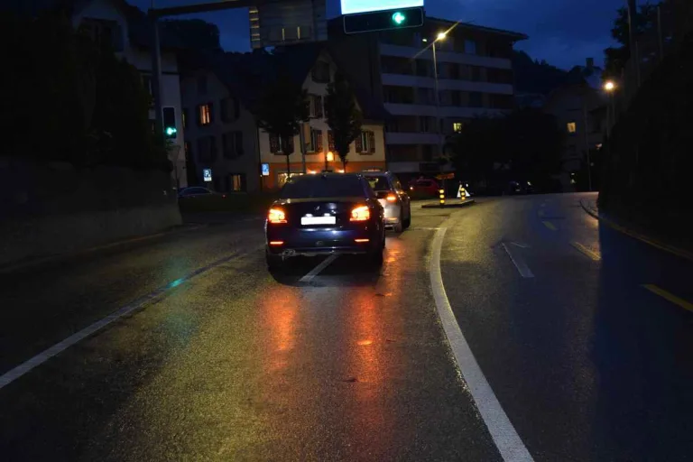 Herisau AR - Auffahrkollision an einer Ampel