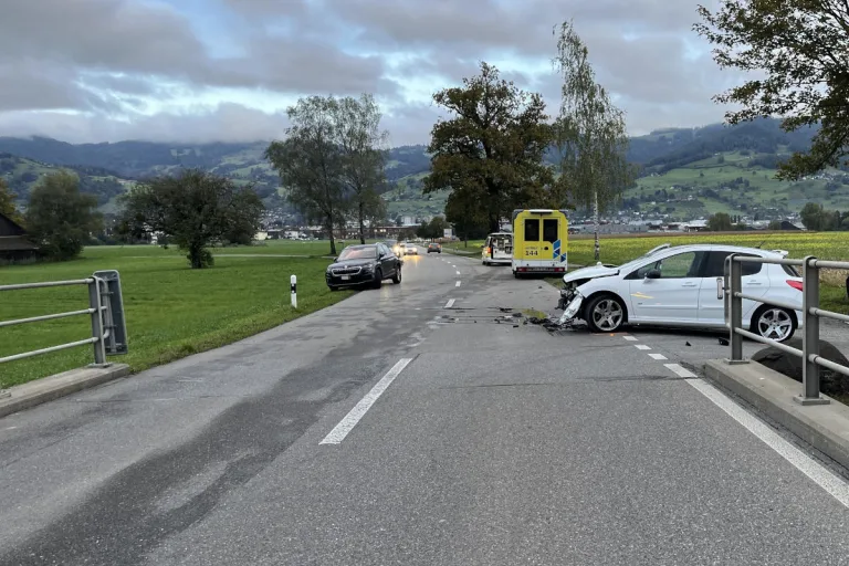 Altstätten SG – Zwei Autos kollidiert