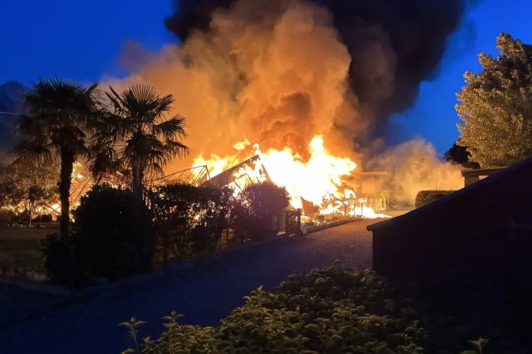Yvorne VD – Tödlicher Brand auf Campingplatz – eine Person stirbt