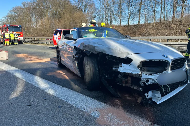 A43 Sprockhövel – Vier Verletzte bei Verkehrsunfall