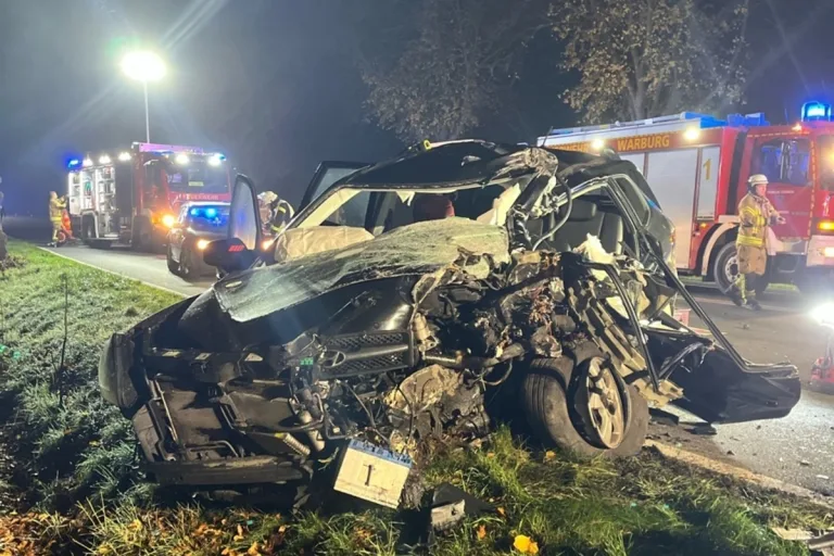 Warburg – Autofahrer verstirbt noch am Unfallort