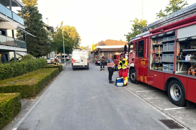 Cham ZG – Akkubrand in Keller von Mehrfamilienhaus