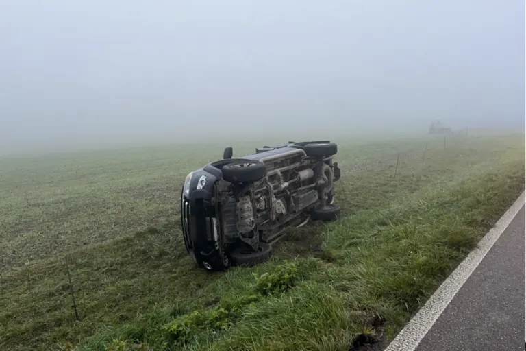 Siblingen SH - Auto gerät ins Schleudern