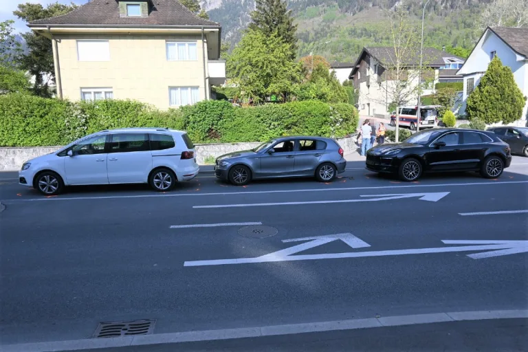 Vaduz FL - Drei Fahrzeuge in Unfall involviert