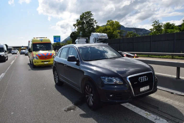 Oensingen SO - Drei Personen  bei Auffahrkollision auf der A1 verletzt