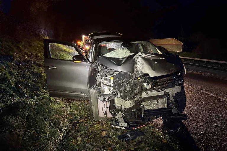 Berg SG - Unfall auf der Autobahn hat fünf Verletzte zur Folge 