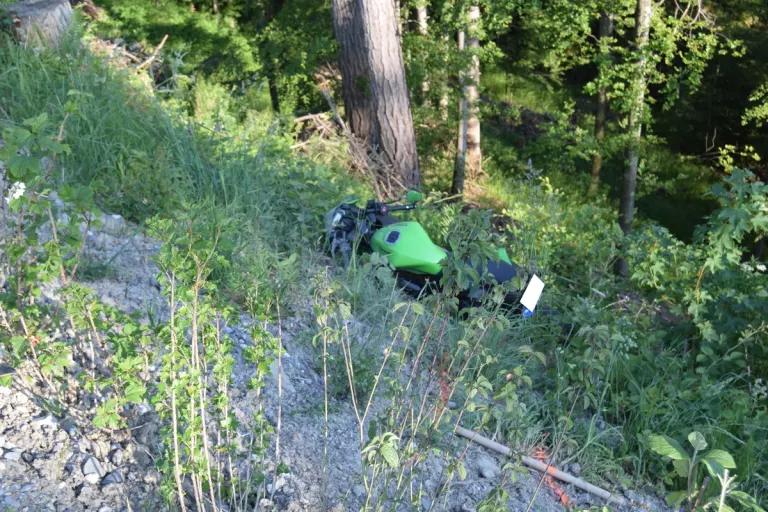 Selbstunfall in Rehetobel AR - Motorradlenker verliert Kontrolle über sein Fahrzeug