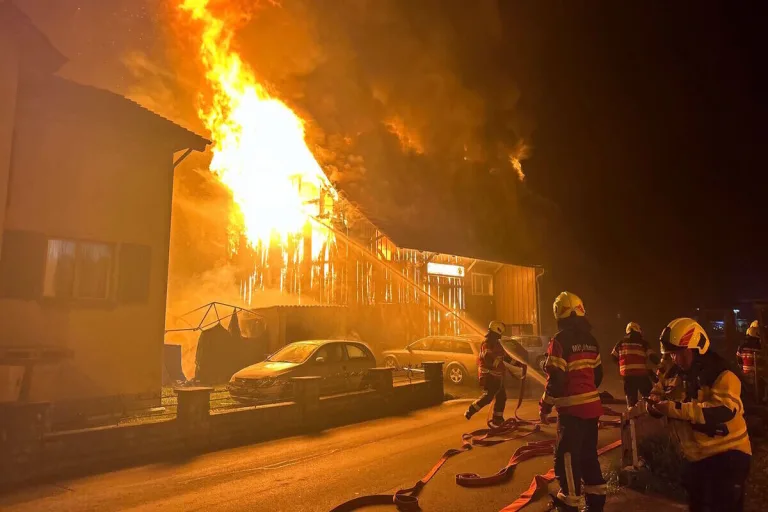 Diepoldsau SG - Mit Sprung aus dem Fenster vor Flammen gerettet