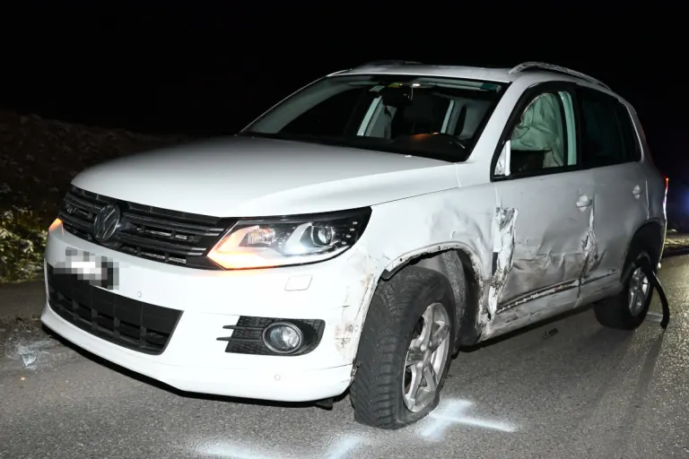 Kirchberg SG – Streifkollision zwischen zwei Autos