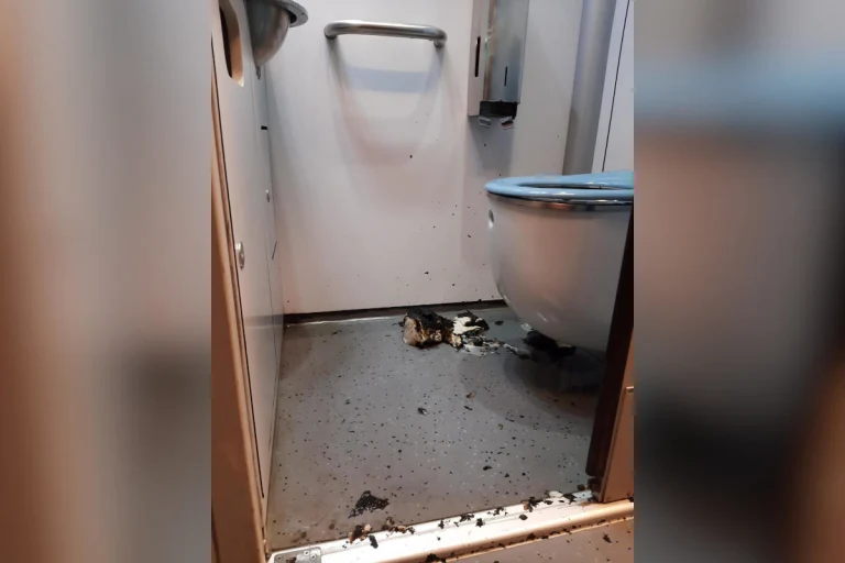 Zugtoilette in Brand gesetzt - Polizei sucht nach Täter