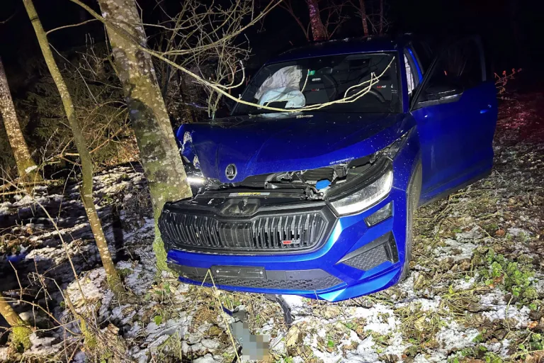 Merenschwand AG – Auf Waldweg Kontrolle verloren und in Baum geprallt