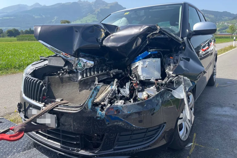 Gams SG - Unfall nach Überholmanöver 