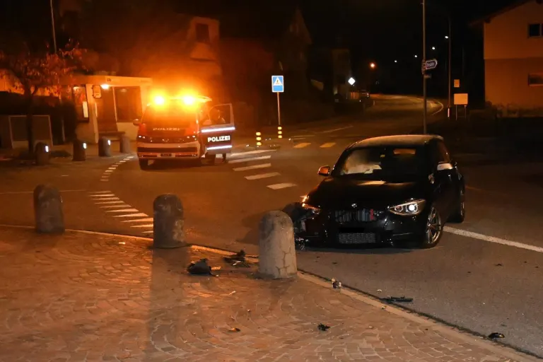 Eschen – Alkohol und Ablenkung – Selbstunfall mit Sachschaden