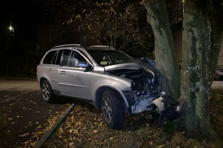 Spreitenbach AG - 24-Jährige flüchtet mit dem Auto vor Polizei und verunfallt