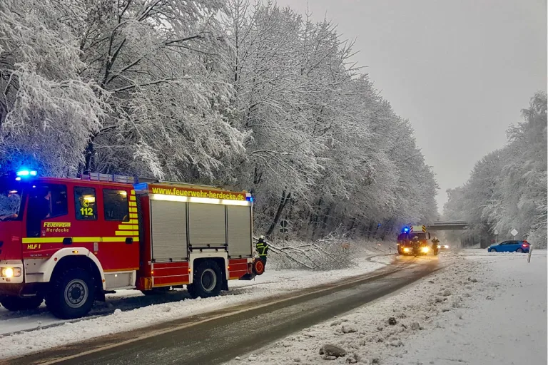 Herdecke – Schneefall sorgt für umgestürzte Bäume