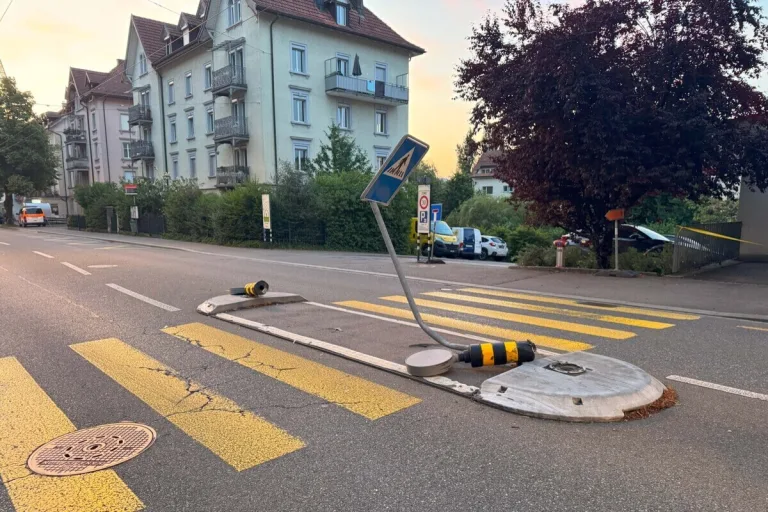 St. Gallen – Sekundenschlaf führt zu Selbstunfall