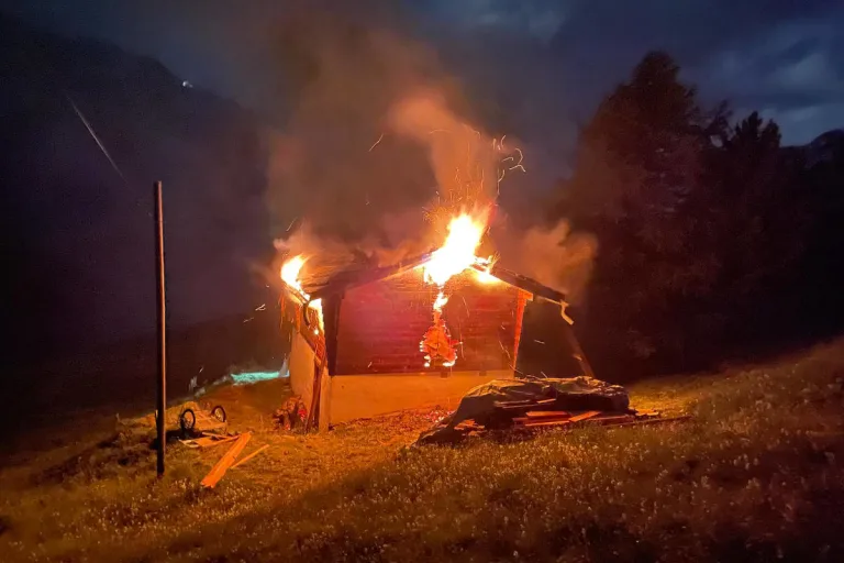 Zermatt VS – Chalet nach Brand unbewohnbar