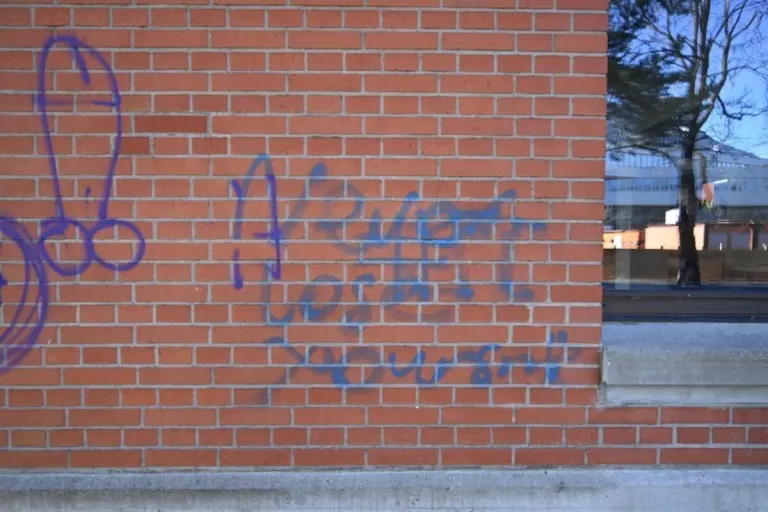 Vandalismus in Vaduz FL 