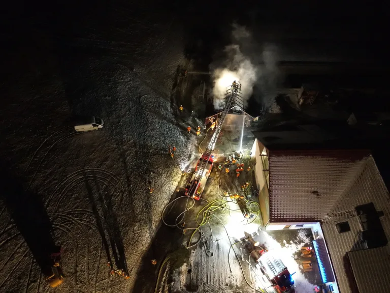 Argenbühl-Eglofs – Brand eines Maschinenschopfs 