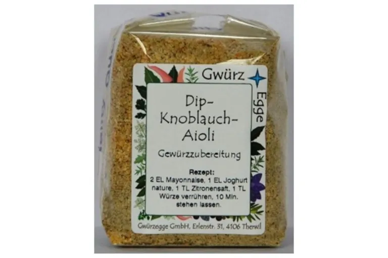 Salmonellengefahr auch bei Knoblauch-Dip von Gwürzegge