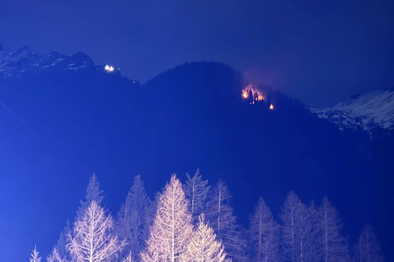 Spittal an der Drau – Waldbrand im Skigebiet Ankogel