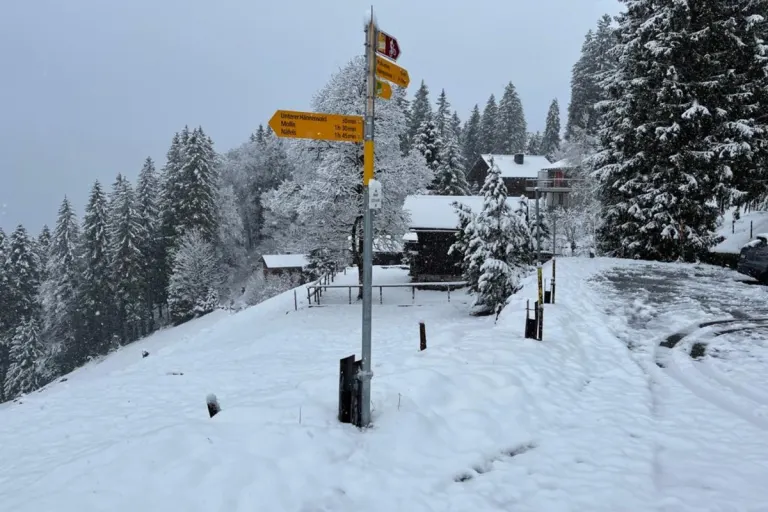 Alpennordseite - Am Mittwoch Schnee bis knapp unter 1000 Metern