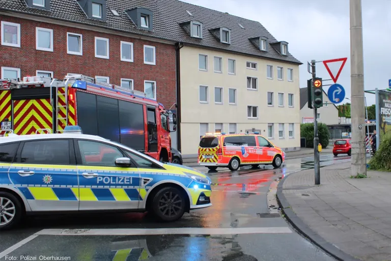 Unfall in Oberhausen NW – Schwerverletzter Motorradfahrer nach Sturz