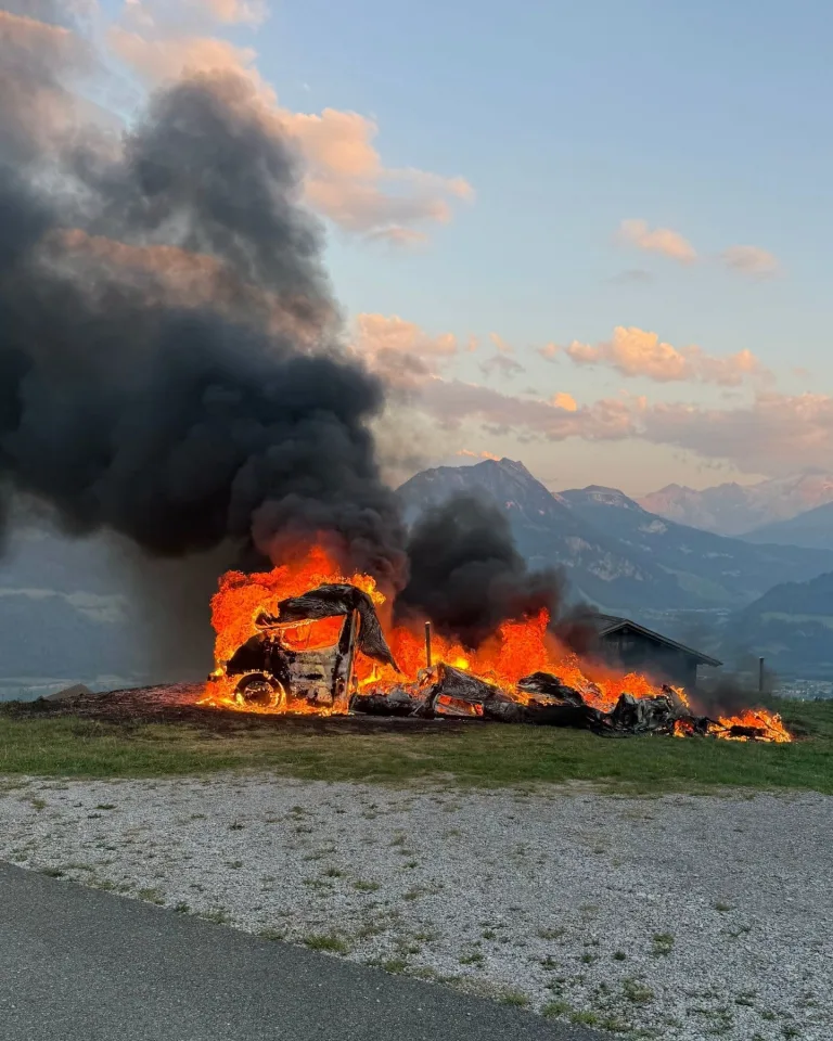 Melchtal OW – Zwei Fahrzeugbrände an einem Tag