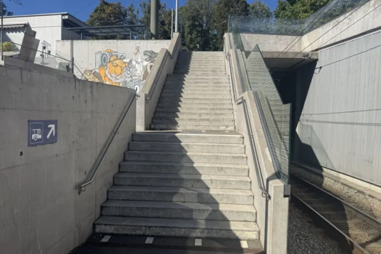 St.Gallen SG – Teenager stürzt mit Velo Treppe hinunter
